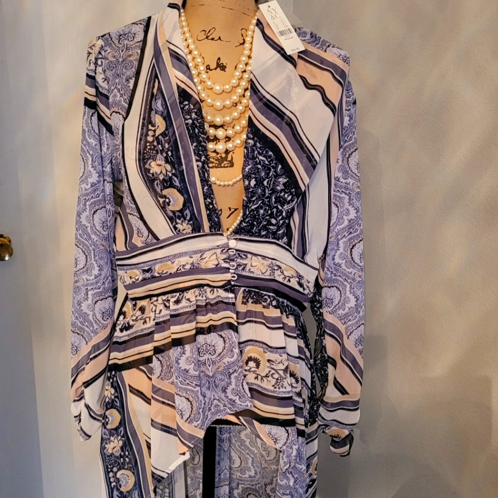 NY&C high low blouse